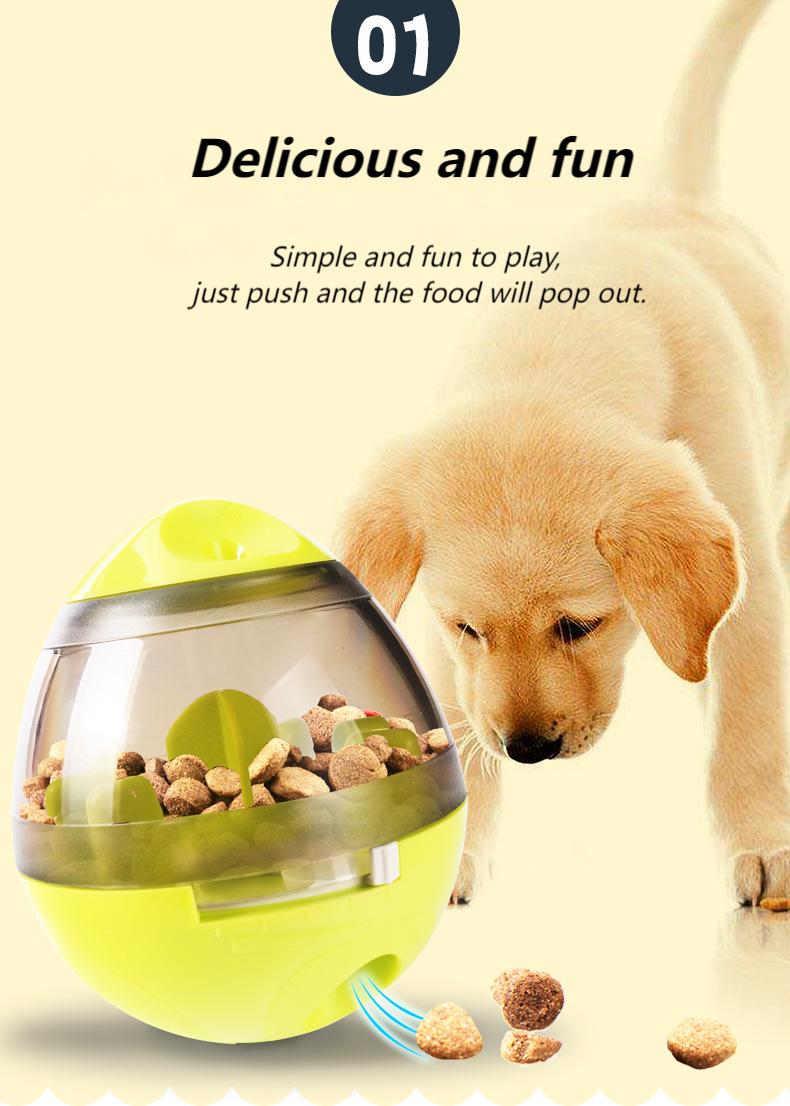 Interactive Pet Treat Dispensing Ball – Wobble Toy for Dogs & Cats, Slow Feeder and Training Game
