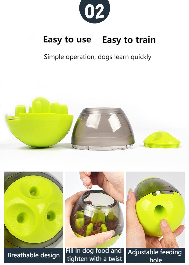 Interactive Pet Treat Dispensing Ball – Wobble Toy for Dogs & Cats, Slow Feeder and Training Game