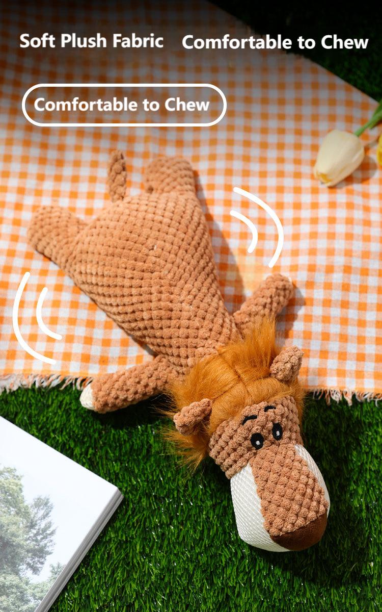 Soft Plush Dog Toy for Chewing & Playing – Adorable Animal Design, Interactive Pet Toy