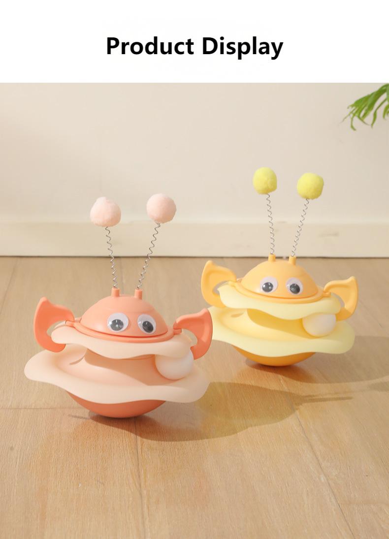 Bee-Shaped Wobble Toy for Cats – Interactive Spinning Fun, Durable & Chew-Resistant Play Toy for Kitty Entertainment