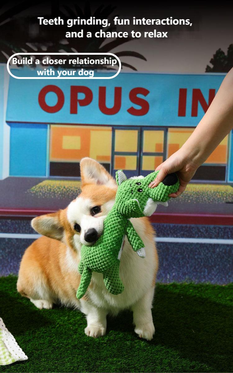 Soft Plush Dog Toy for Chewing & Playing – Adorable Animal Design, Interactive Pet Toy