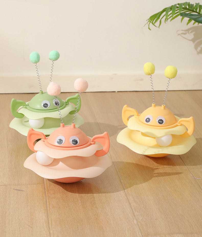 Bee-Shaped Wobble Toy for Cats – Interactive Spinning Fun, Durable & Chew-Resistant Play Toy for Kitty Entertainment
