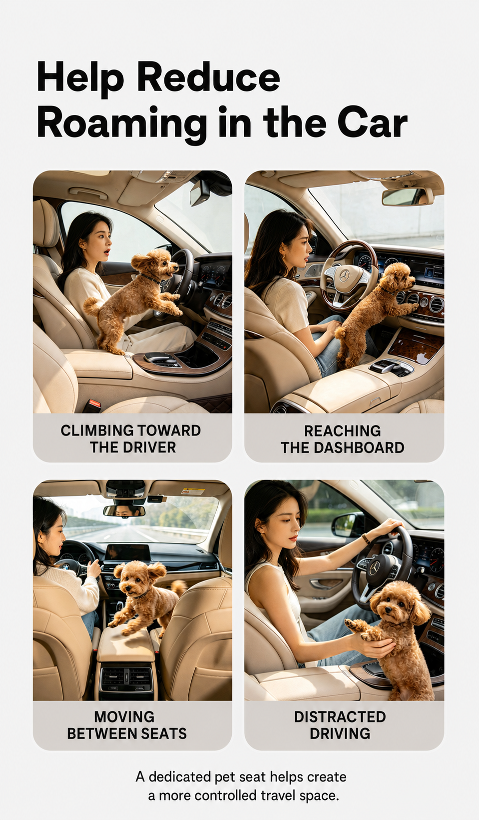 AuriPaw Portable Dog Car Seat & Travel Bed – Washable Pet Sofa Bed for Small Dogs & Cats