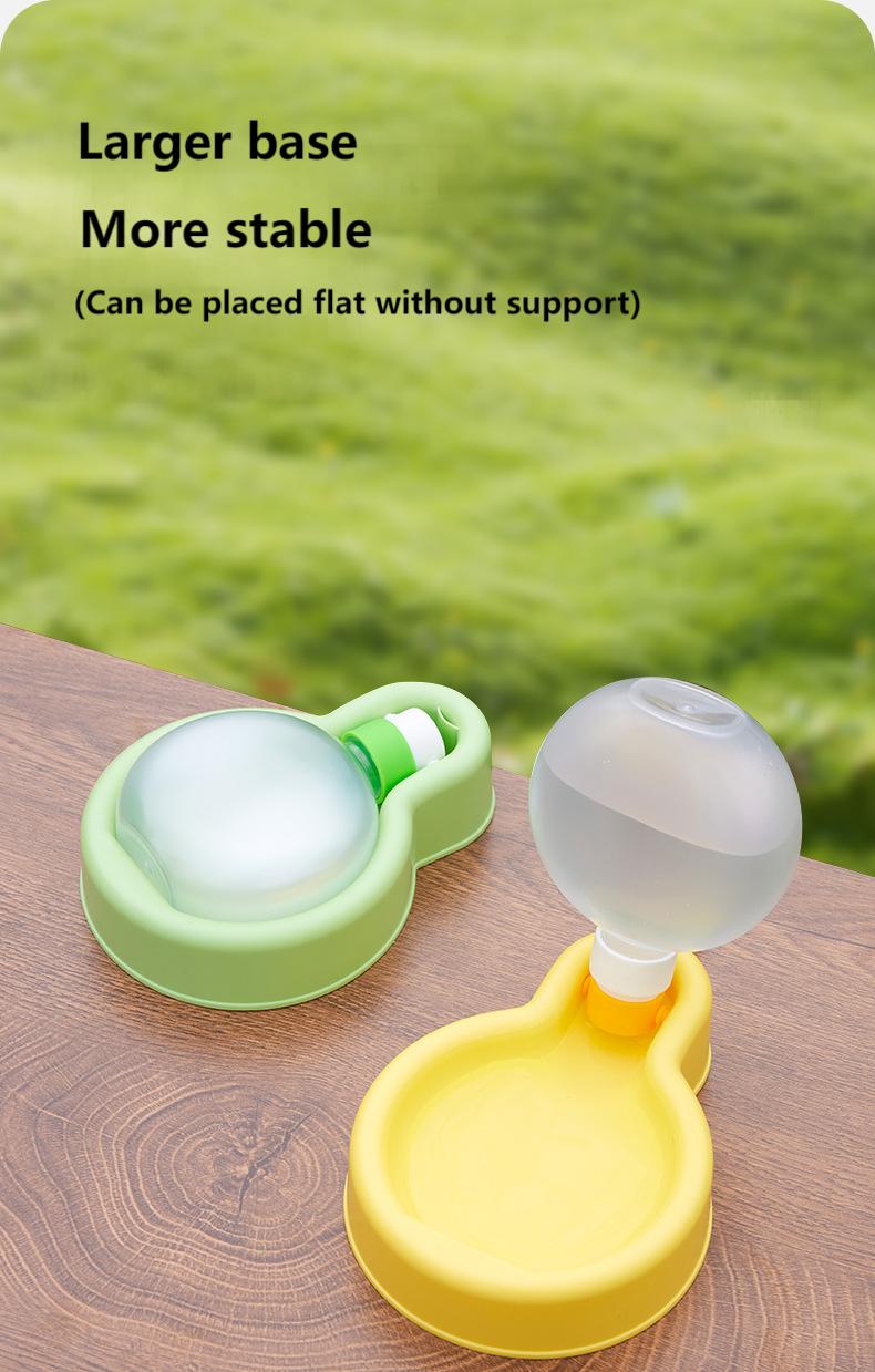 Pet Travel Water Bottle with Foldable Bowl & Carry Strap – Portable 500ml Leak-Proof Dispenser for Dogs & Cats