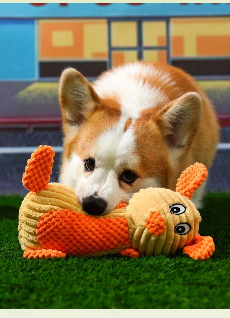 Soft Plush Dog Toy for Chewing & Playing – Adorable Animal Design, Interactive Pet Toy