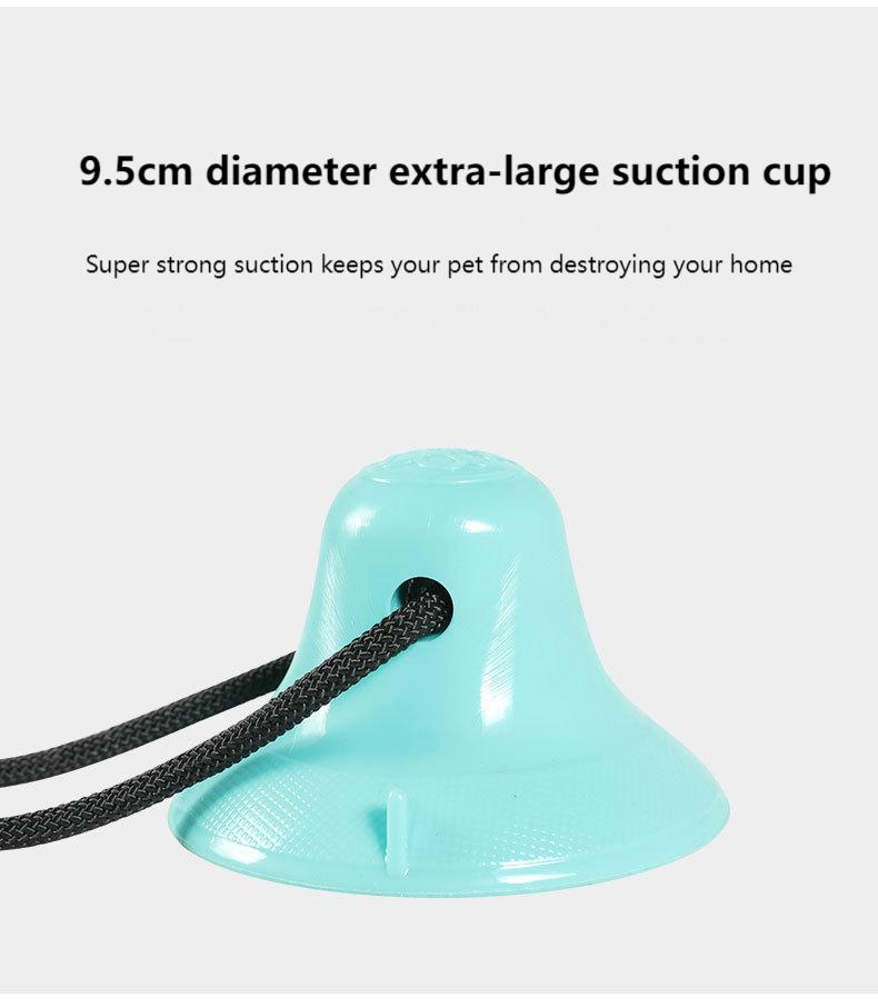 Pet Suction Cup Tug Toy Ball for Dogs – Interactive TPR Chew Toy with Round & Rugby Ball Options, Durable & Fun Training Play