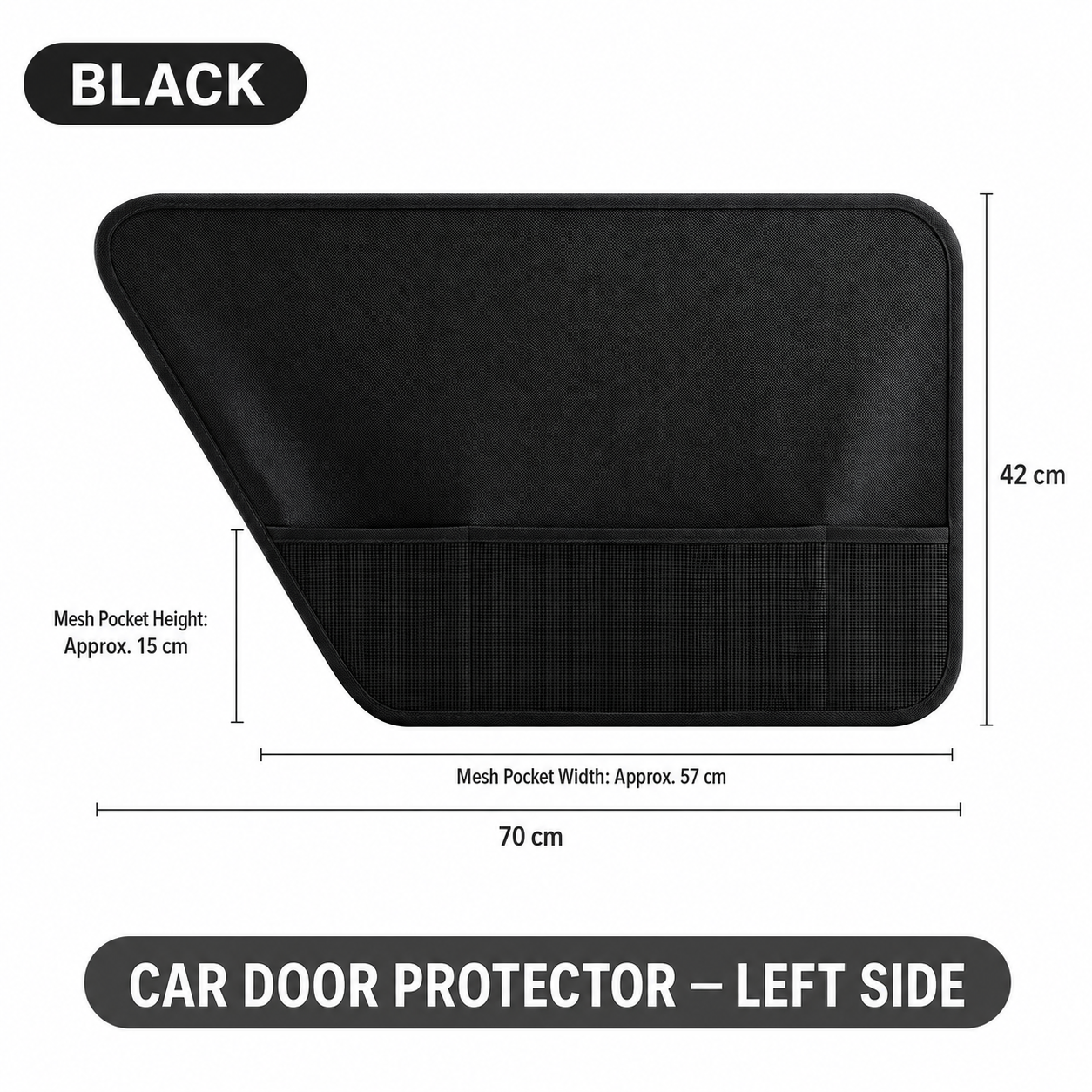 AuriPaw Car Door Protector Set for Dogs – Waterproof Oxford Fabric Pet Scratch Guard with Storage Pocket