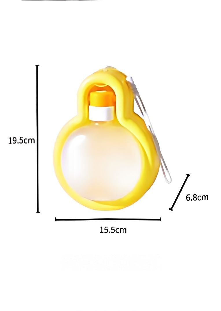 Pet Travel Water Bottle with Foldable Bowl & Carry Strap – Portable 500ml Leak-Proof Dispenser for Dogs & Cats