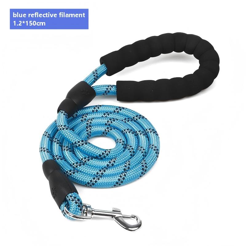 EVA Reflective Rope Dog Leash – Durable Round Lead with Reflective Thread for Safety Walks