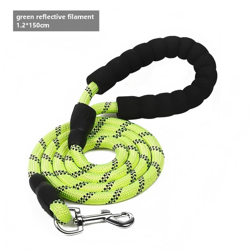 EVA Reflective Rope Dog Leash – Durable Round Lead with Reflective Thread for Safety Walks