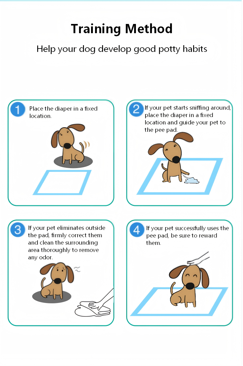 Disposable Pet Training Pads – Thick, Super Absorbent Puppy Pee Pads for Dogs & Cats, Leak-Proof & Odor Control