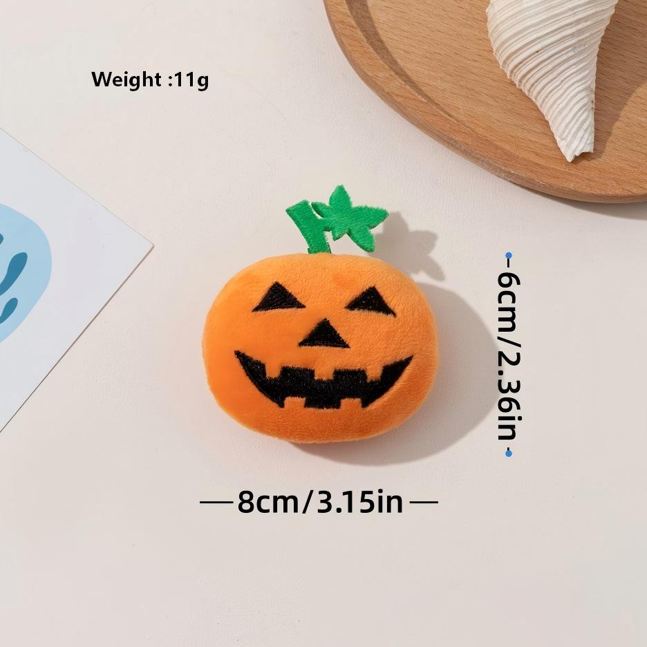 Halloween Cat Toys 4-Pack – Unique Pumpkin Faces, Squeaky & Chewable