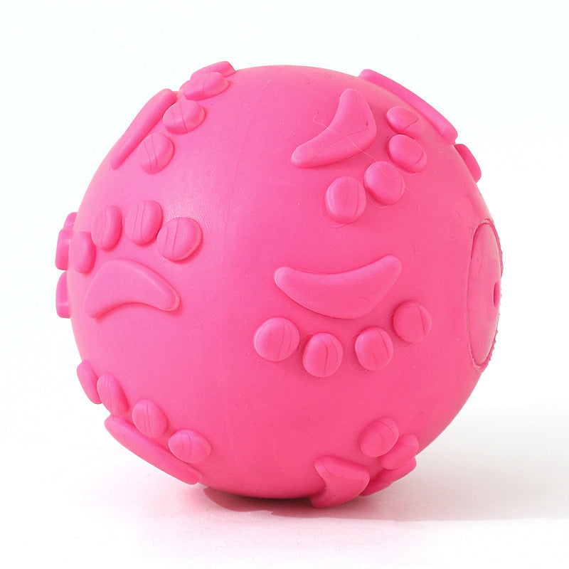 Bouncy TPR Paw Print Ball – Tough, Squeaky, and Perfect for Playful Dogs