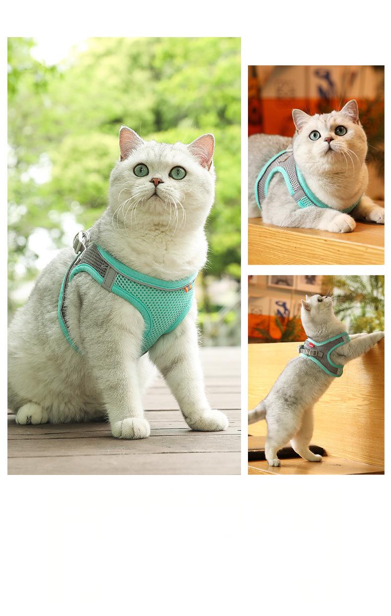 High-Quality Reflective Harness for Small & Medium Dogs, Cats – Perfect for Outdoor Walks (Leash Not Included)