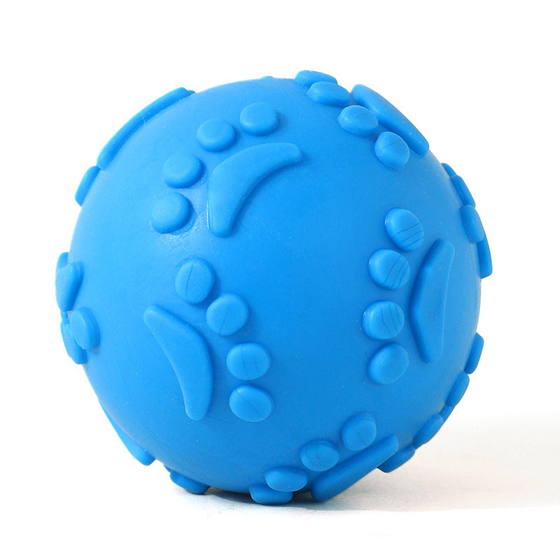 Bouncy TPR Paw Print Ball – Tough, Squeaky, and Perfect for Playful Dogs