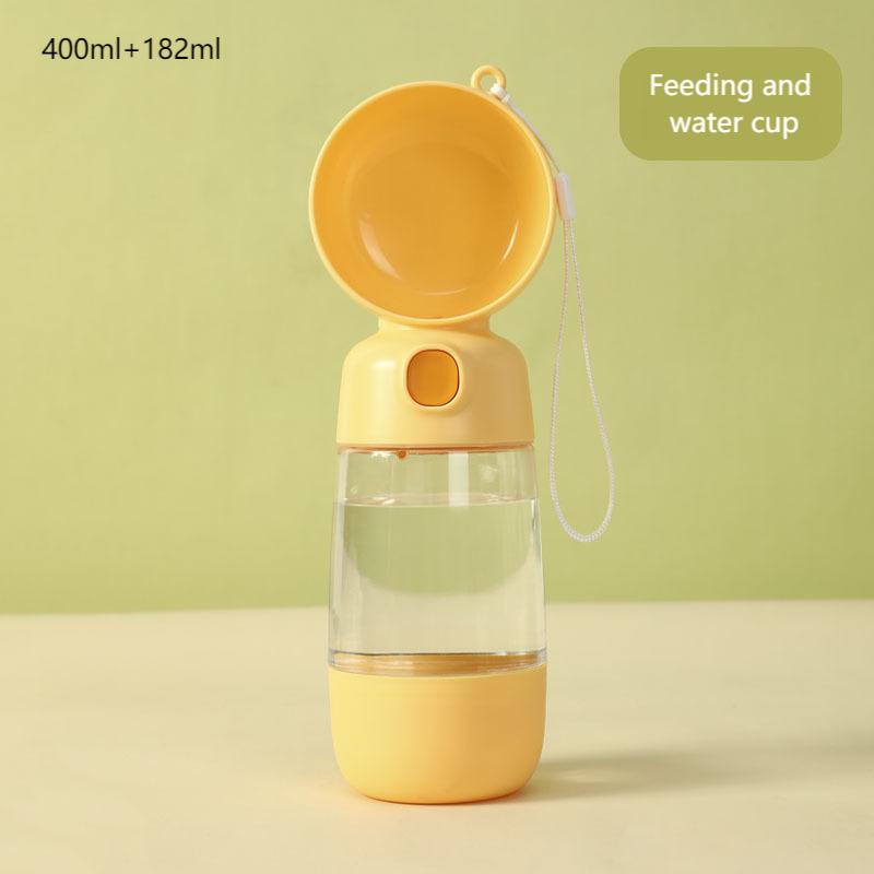 Portable Dog Water Bottle – Travel Pet Drinking Cup for Walking & Outdoor Use