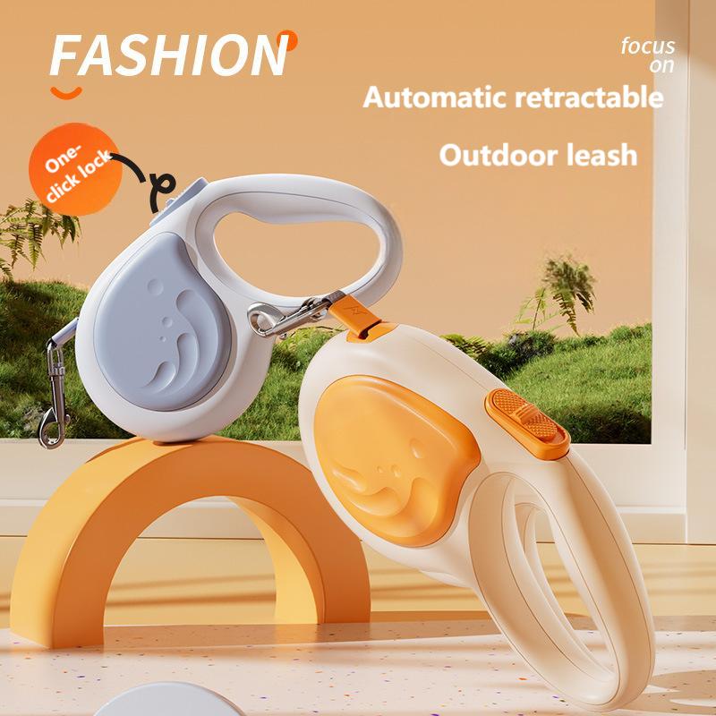 Retractable Dog Leash, Strong No-Tangle Automatic Pet Lead with Shock-Absorbing Control for Medium & Large Dogs