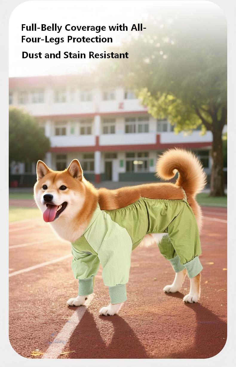 High Elasticity Dog Dust Protection Jacket – Waterproof, Dirt-Resistant, and Bug-Proof for Outdoor Adventures