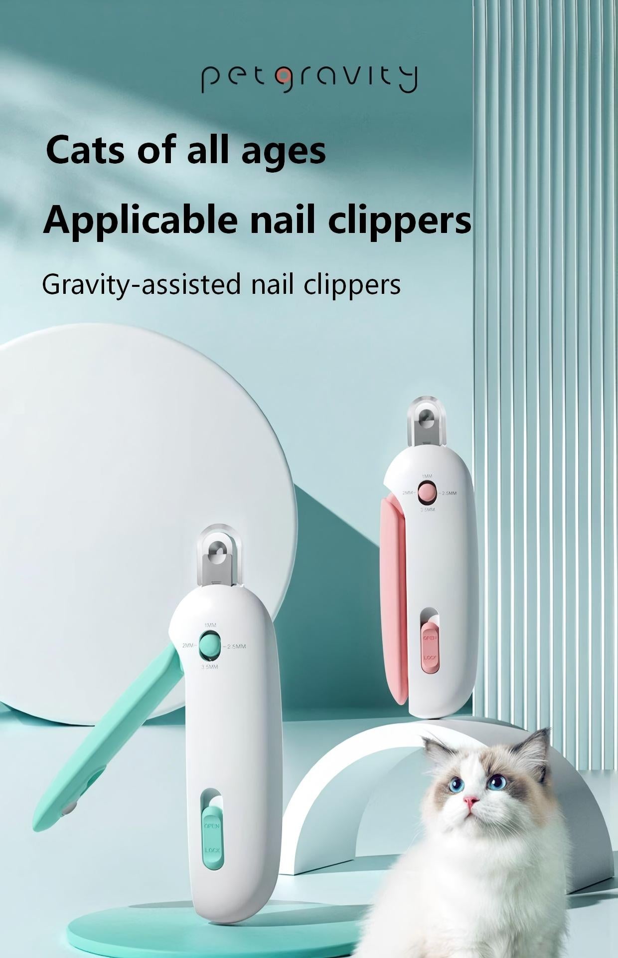 Adjustable Pet Nail Clipper – Cat, Rabbit & Dog Nail Cutter with Round Hole Design – Ideal for Beginners