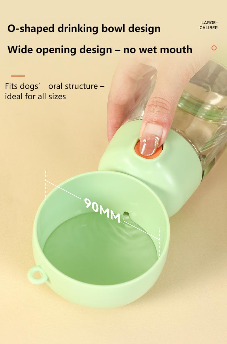 Portable Dog Water Bottle – Travel Pet Drinking Cup for Walking & Outdoor Use
