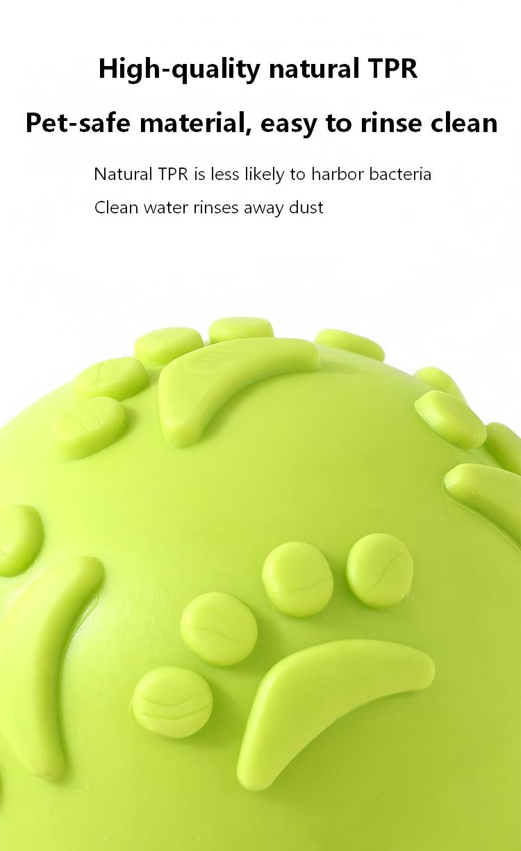 Bouncy TPR Paw Print Ball – Tough, Squeaky, and Perfect for Playful Dogs