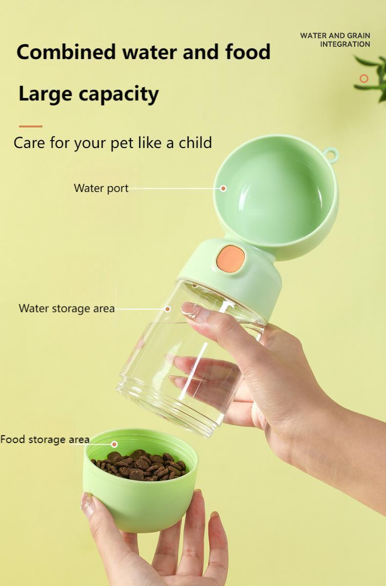 Portable Dog Water Bottle – Travel Pet Drinking Cup for Walking & Outdoor Use