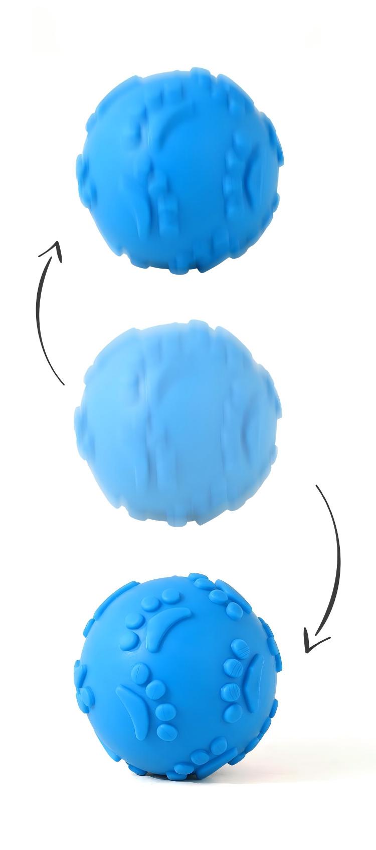 Bouncy TPR Paw Print Ball – Tough, Squeaky, and Perfect for Playful Dogs