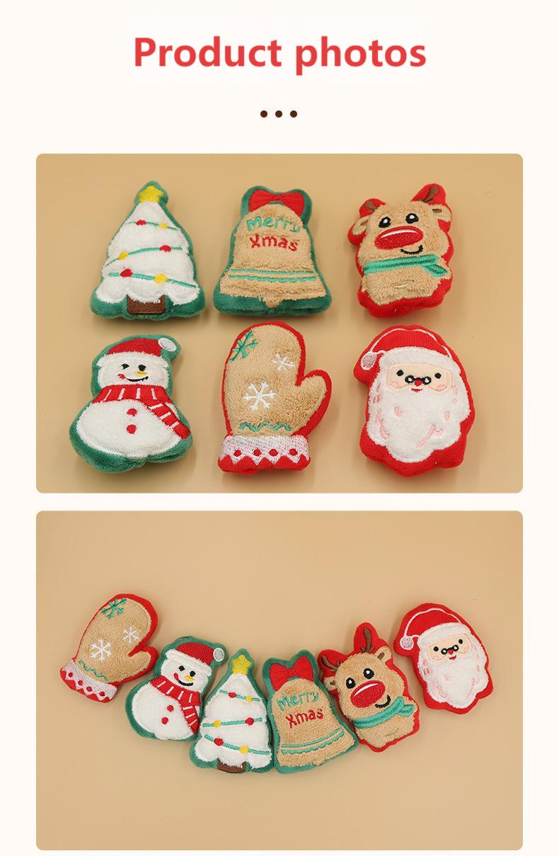Christmas Plush Cat Toy – Catnip-Filled, Cute Design for Play & Chewing