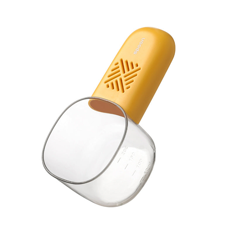 Creative Pet Food Scoop with Measuring Scale – For Cat Food, Dog Food & Daily Feeding