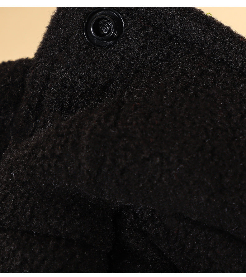 Outdoor Winter Dog Jacket, Thick Fleece-Lined Hooded Pet Jumpsuit, Warm Padded Coat for Cold Weather