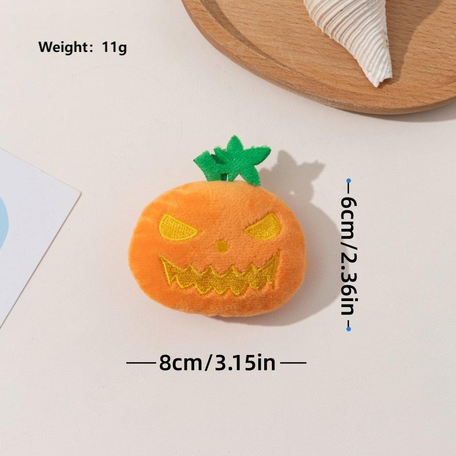 Halloween Cat Toys 4-Pack – Unique Pumpkin Faces, Squeaky & Chewable