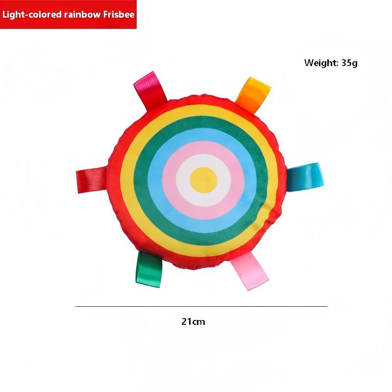2-Pack Colorful Plush Frisbee Dog Toy Set – Dark & Light Combo for Interactive Fun and Durable Playtime