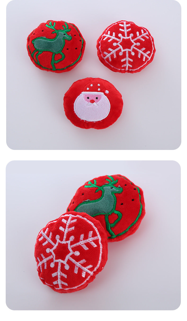 Christmas Catnip Plush Cat Toy with Crinkle Paper – Interactive Holiday Pet Play