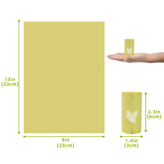 Cornstarch-Based Biodegradable Dog Poop Bags – Eco-Friendly, Strong Pet Waste Bags for Dogs