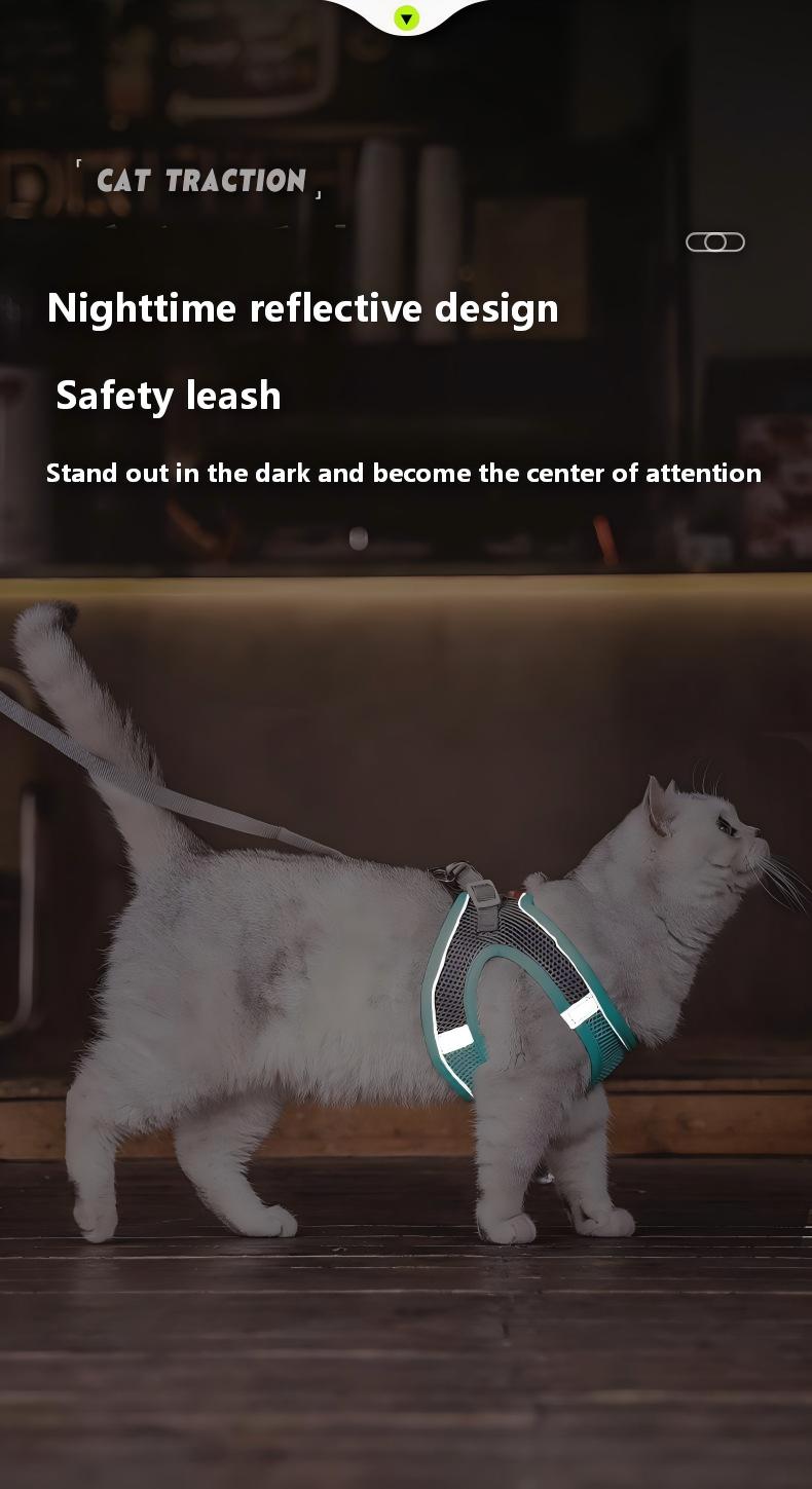 High-Quality Reflective Harness for Small & Medium Dogs, Cats – Perfect for Outdoor Walks (Leash Not Included)