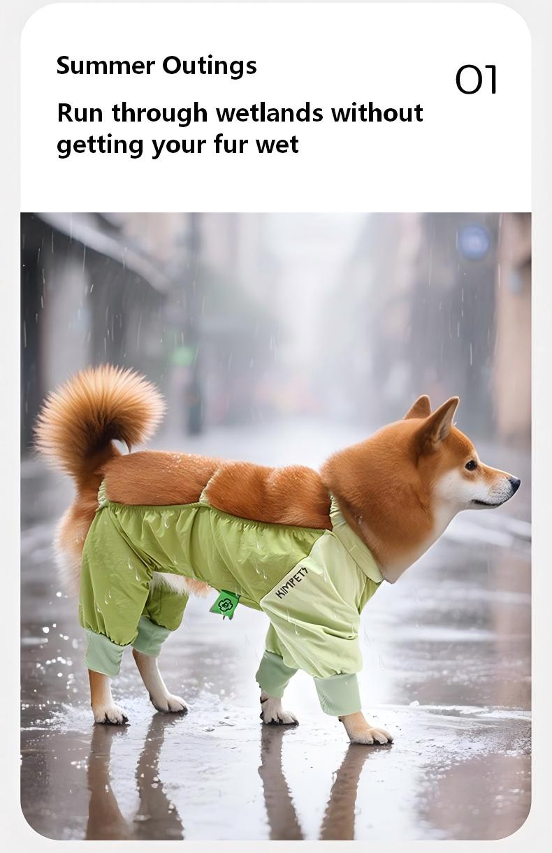 High Elasticity Dog Dust Protection Jacket – Waterproof, Dirt-Resistant, and Bug-Proof for Outdoor Adventures