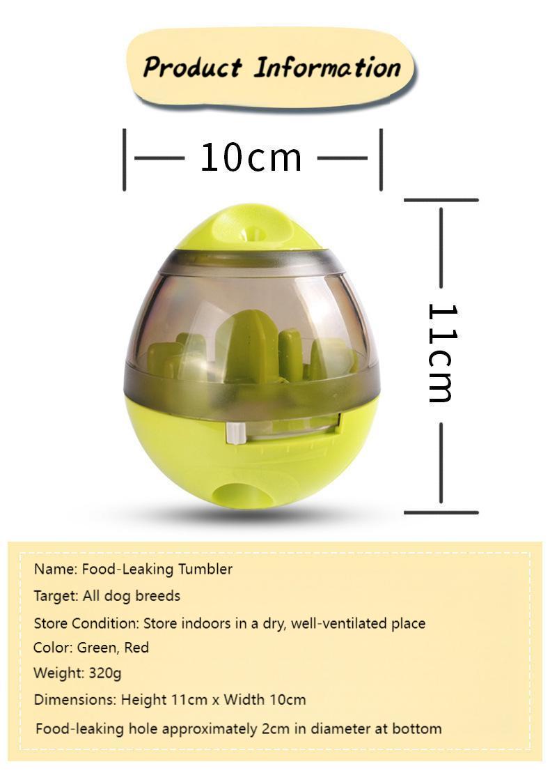 Interactive Pet Treat Dispensing Ball – Wobble Toy for Dogs & Cats, Slow Feeder and Training Game