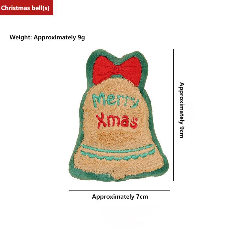 Christmas Plush Cat Toy – Catnip-Filled, Cute Design for Play & Chewing