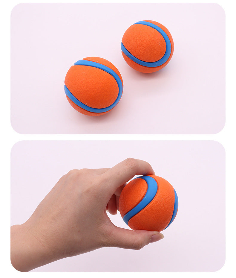 AuriPaw Indestructible Silicone Dog Toy – Durable Sound Ball with Elastic Bounce, Textured Chew Design for Aggressive Chewers & Interactive Play