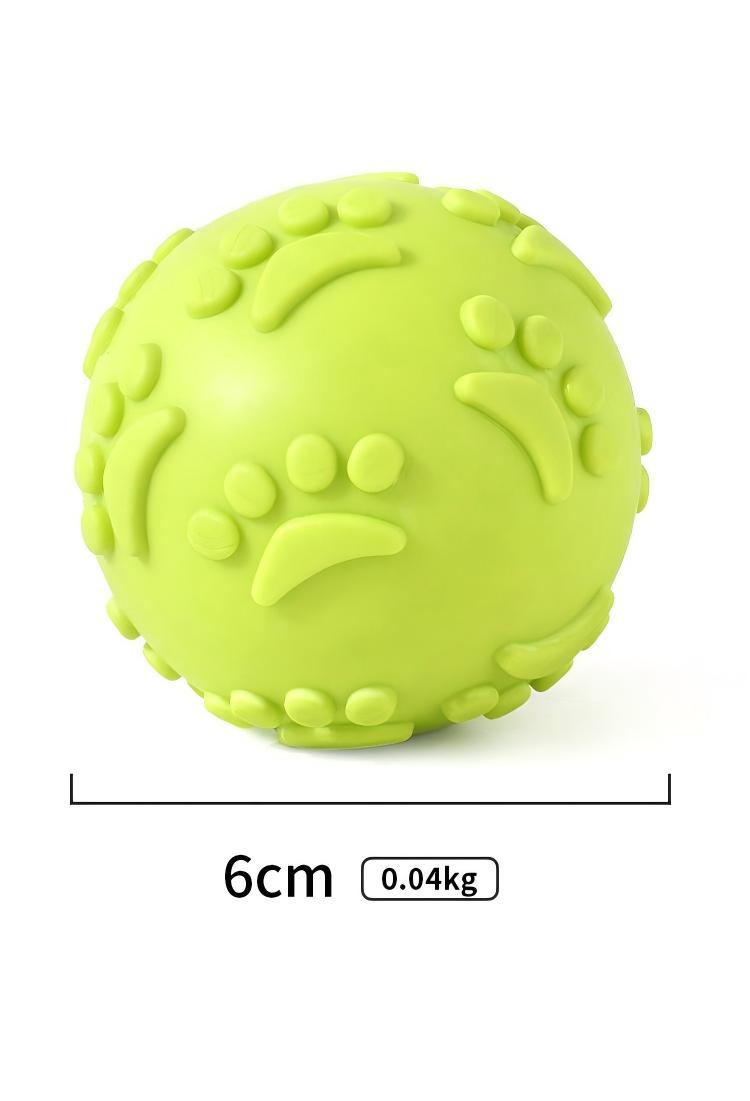 Bouncy TPR Paw Print Ball – Tough, Squeaky, and Perfect for Playful Dogs