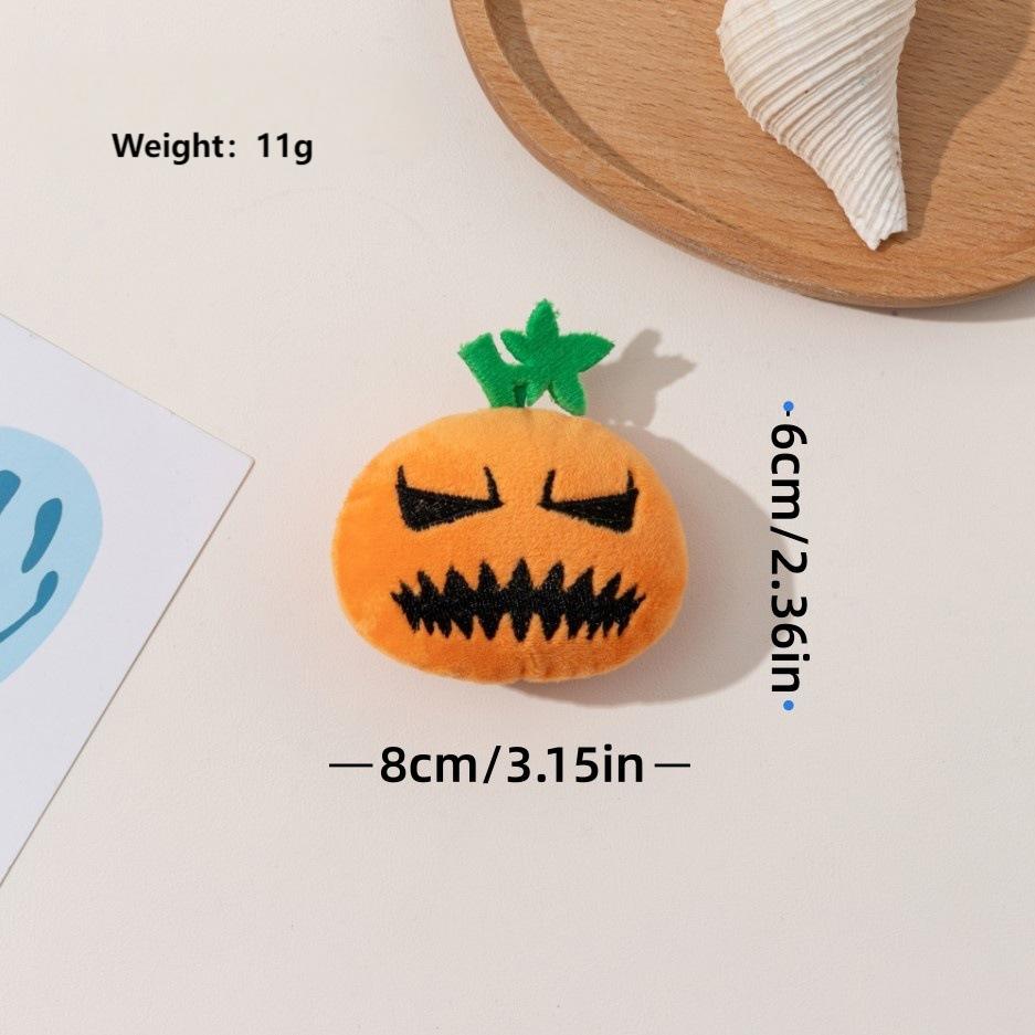 Halloween Cat Toys 4-Pack – Unique Pumpkin Faces, Squeaky & Chewable
