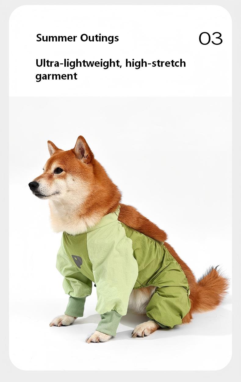 High Elasticity Dog Dust Protection Jacket – Waterproof, Dirt-Resistant, and Bug-Proof for Outdoor Adventures