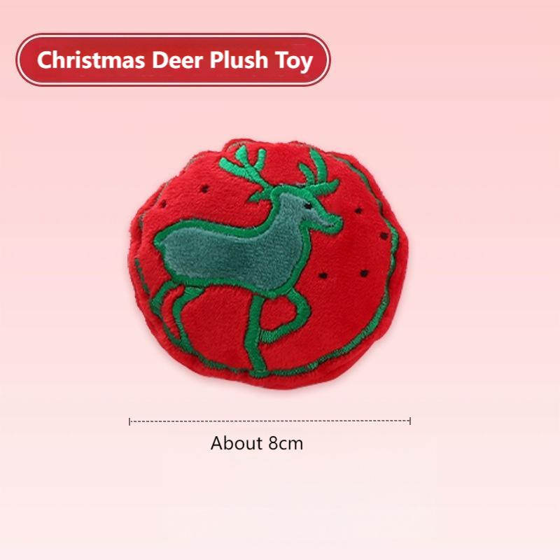 Christmas Catnip Plush Cat Toy with Crinkle Paper – Interactive Holiday Pet Play