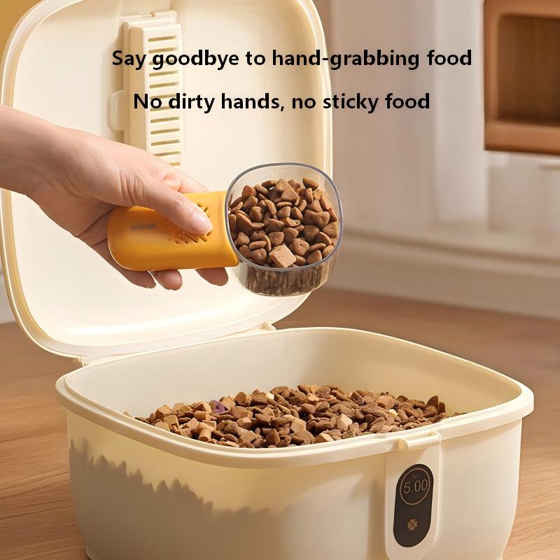 Creative Pet Food Scoop with Measuring Scale – For Cat Food, Dog Food & Daily Feeding