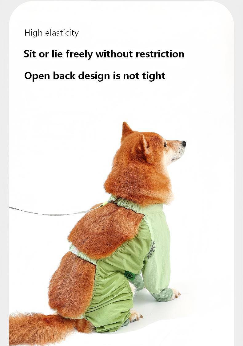 High Elasticity Dog Dust Protection Jacket – Waterproof, Dirt-Resistant, and Bug-Proof for Outdoor Adventures