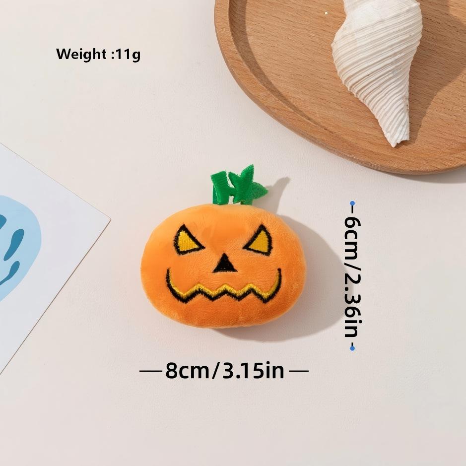 Halloween Cat Toys 4-Pack – Unique Pumpkin Faces, Squeaky & Chewable