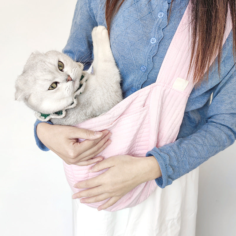 Large Canvas Pet Bag – Portable Handheld/Crossbody Travel Bag for Cats and Small Dogs Spacious and lightweight, this bag is comfortable and portable, making it the perfect travel companion for your pet.