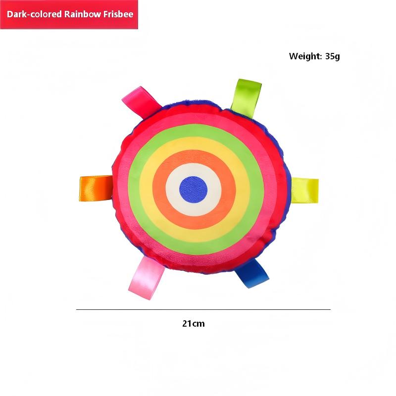 2-Pack Colorful Plush Frisbee Dog Toy Set – Dark & Light Combo for Interactive Fun and Durable Playtime