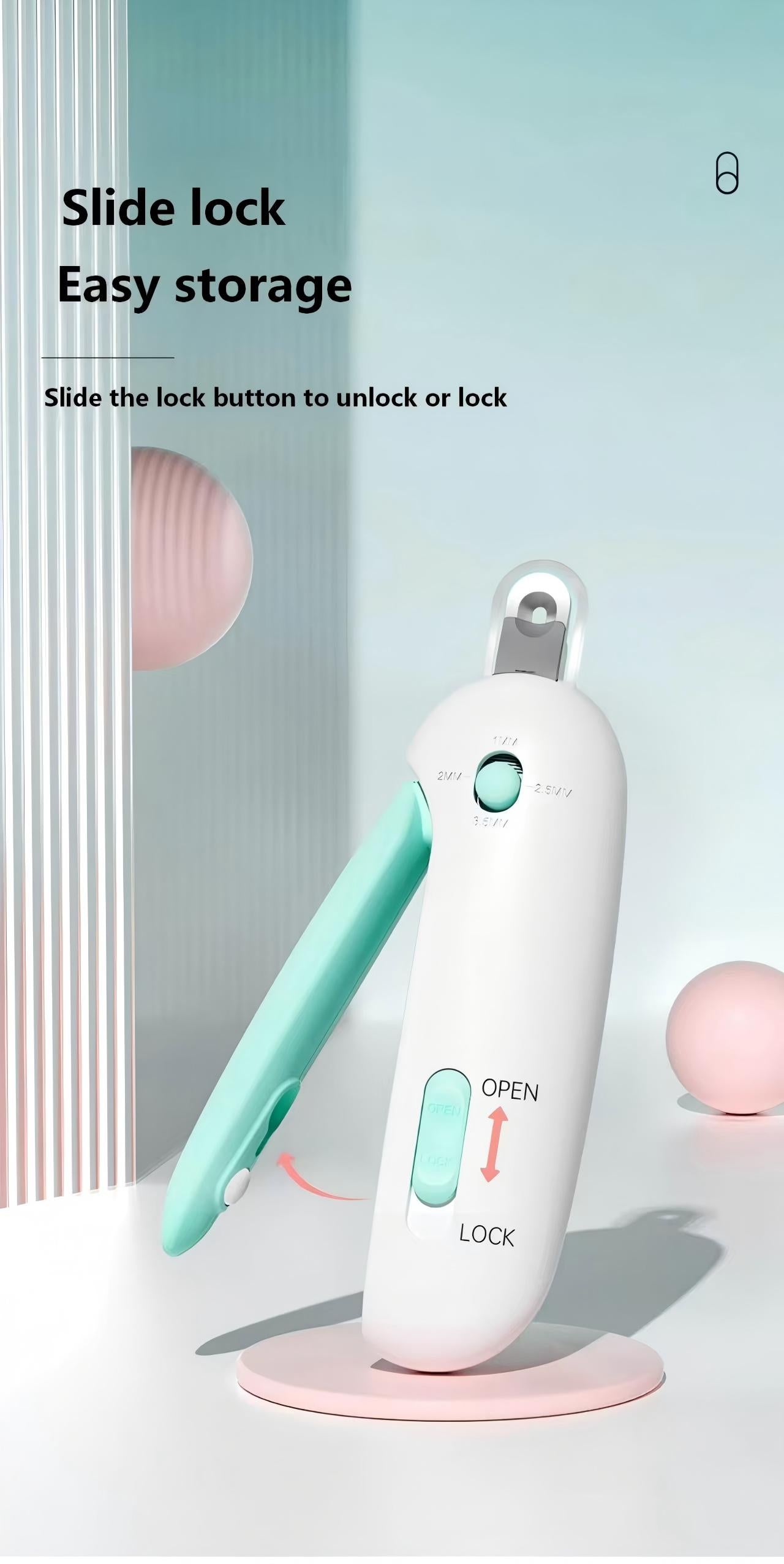 Adjustable Pet Nail Clipper – Cat, Rabbit & Dog Nail Cutter with Round Hole Design – Ideal for Beginners