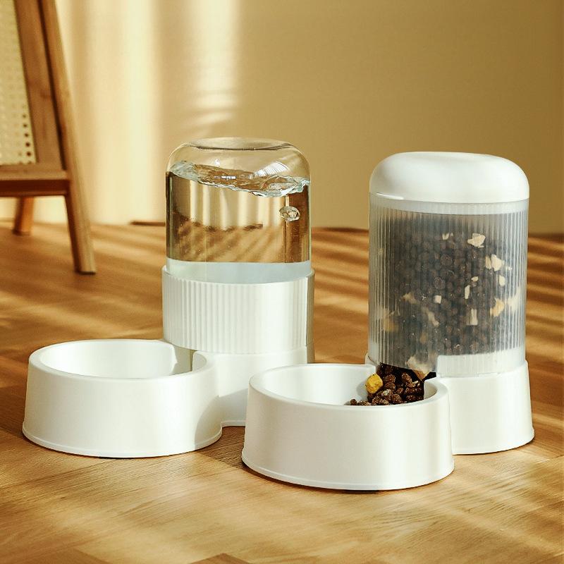 Pet Supplies Combo – Large Capacity Automatic Food Feeder and Water Dispenser for Cats & Dogs